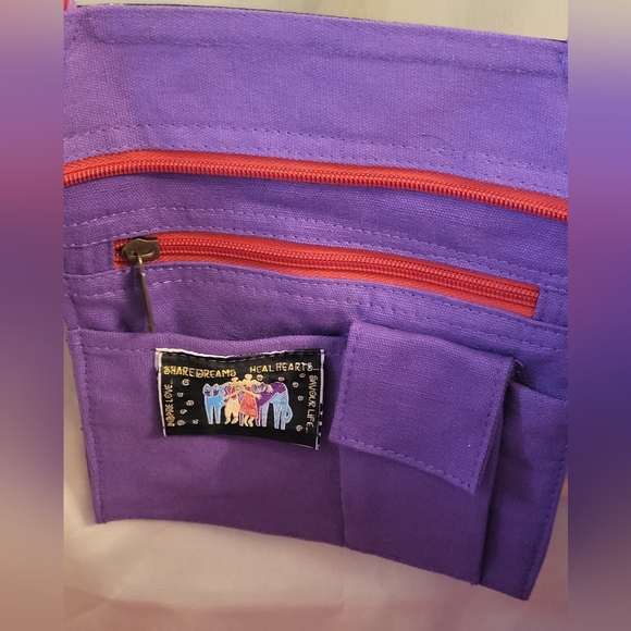 Laurel Burch NWT Large Cavas Tote LB7910 5 Cats - Picture 9 of 11